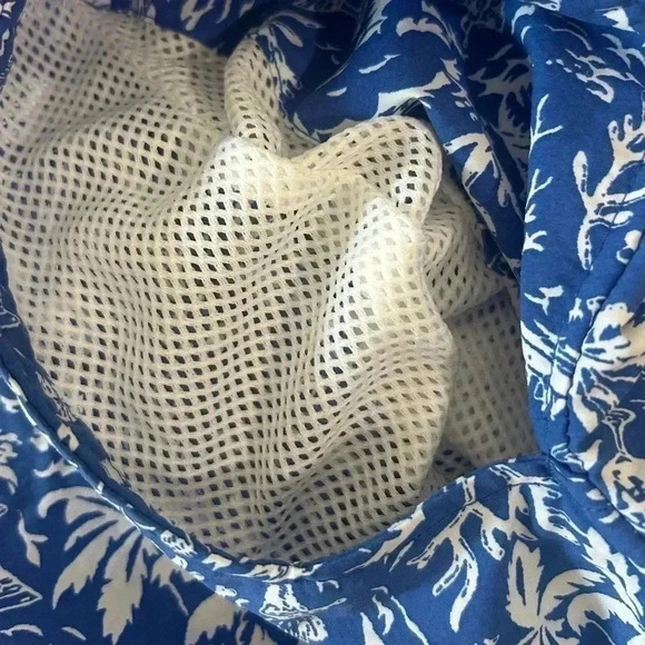 Columbia PFG Men's Blue Swordfish Hawaiian Tropical Swim Trunks XL - Picture 7 of 9